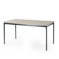 ESSTISCH 150/75/75 cm grau - Grau, Holz/Metall (150/75/75cm) - Urban Meuble