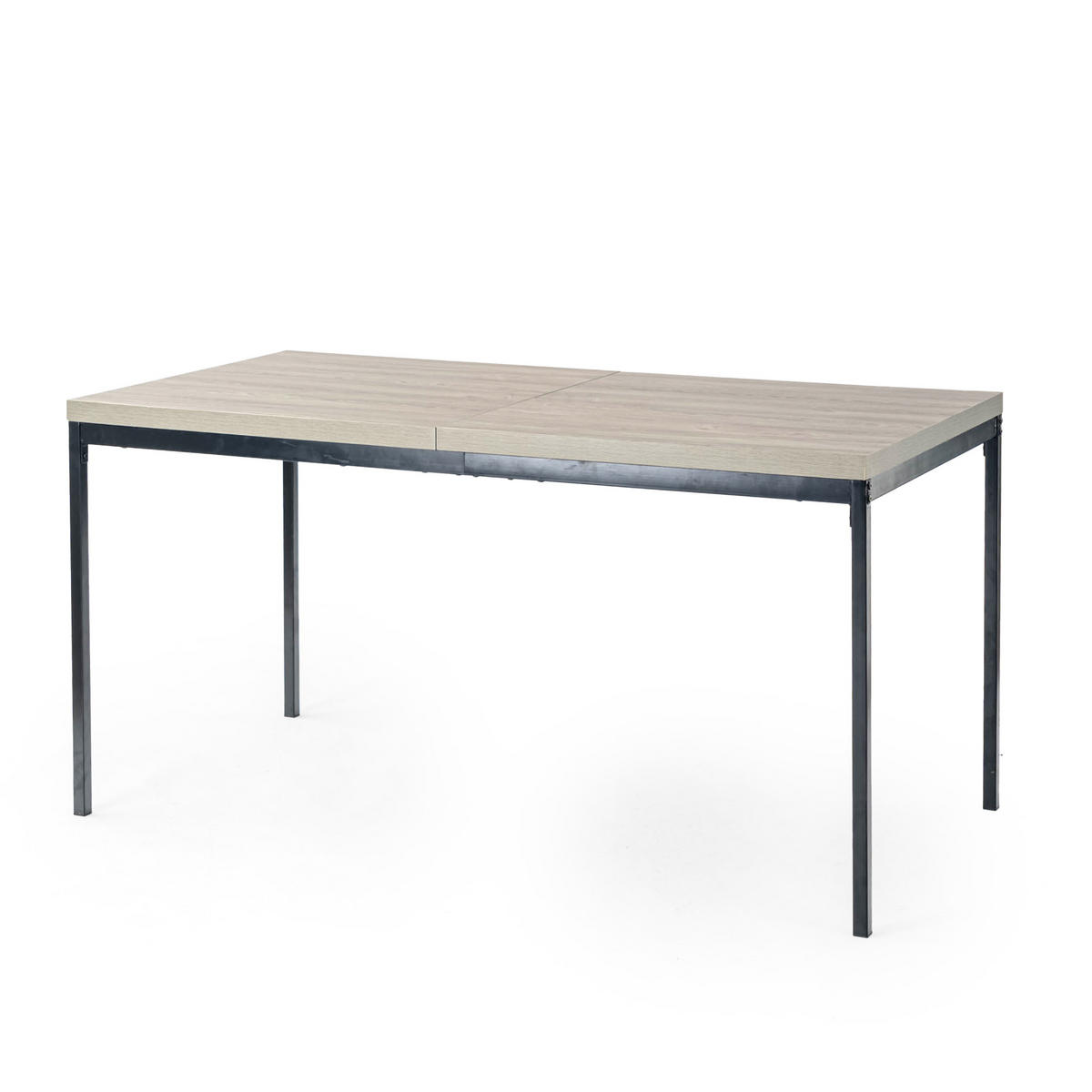 ESSTISCH 150/75/75 cm grau - Grau, Holz/Metall (150/75/75cm) - Urban Meuble