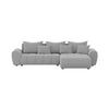 ECKSOFA Eide L mit Schlaffunktion, Grau - Grau, Textil (293/180cm) - Fedve