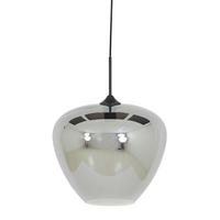 HÄNGELAMPE Mayson Grau Ø40/34 cm - Grau, Glas (40/40/34cm) - Light & Living