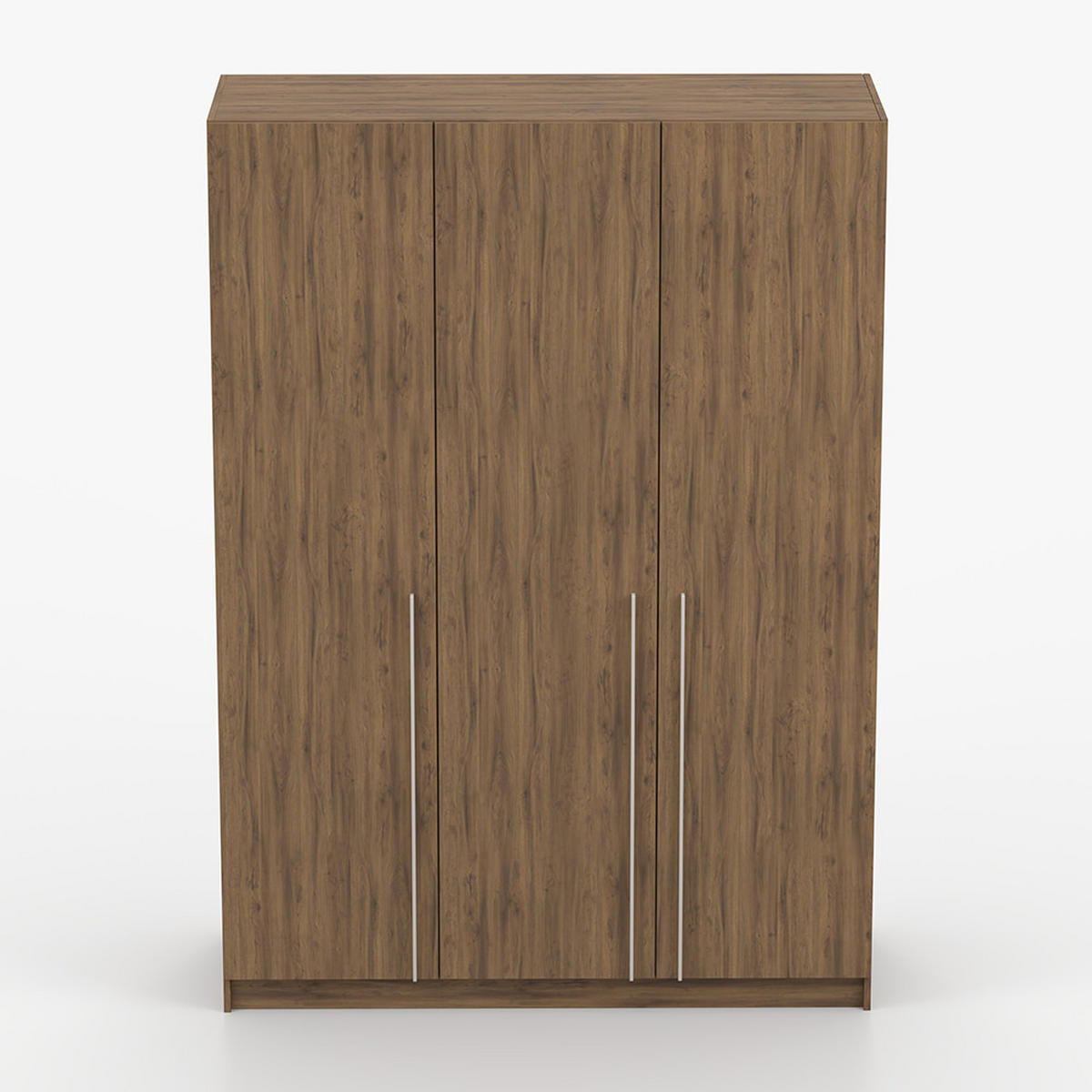 DREHTÜRENSCHRANK ROSA III 3D 150/210/55, 3-türig, Nussbaum - Kaschmir/Nussbaumfarben, Holzwerkstoff (150/210/55cm) - imoebel24