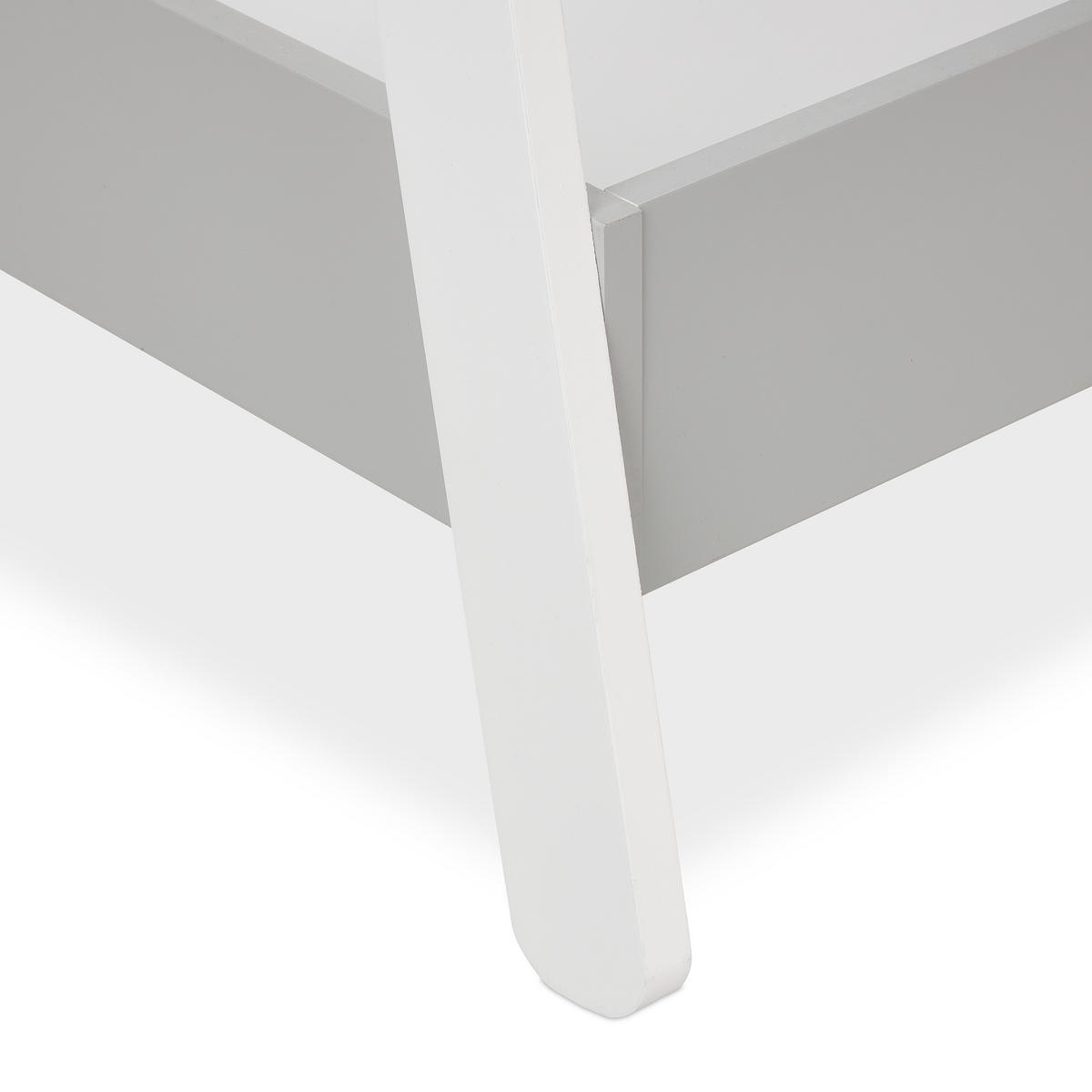 STOJAN na detské šaty - biela, drevo/kompozitné drevo (63.5/99/42cm) - Relaxdays