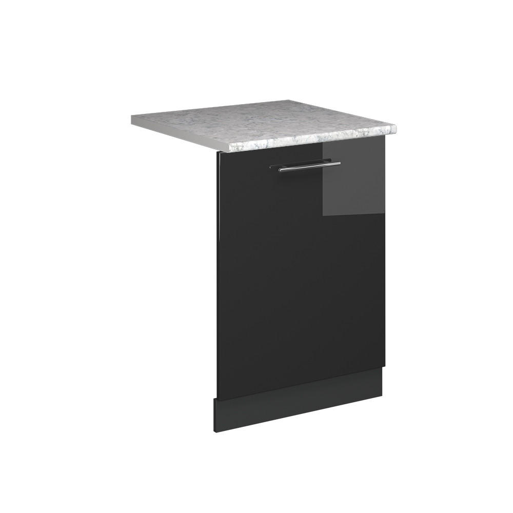 DISKMASKINENS FRONTPANEL Fame-Line Antracit högblank 60 cm , AP Marble Svart högglans, Antracit 81.8/60/60 cm