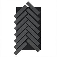 AKUSTIKPANEEL VEGA - Black Oak - Schwarz, Holz/Textil (40.5/80/2.2cm) - Home Deluxe