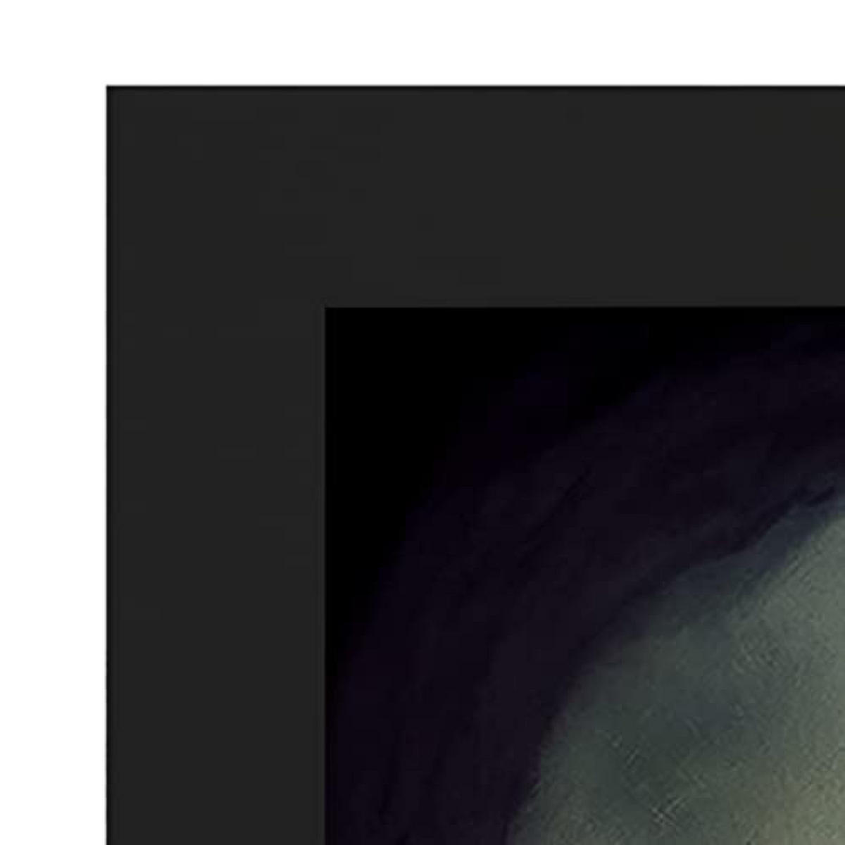 POSTER Set mit 4 Vierbeiner Tier im T Burton Goth Stil A4 Schwarzer Rahmen - Schwarz, Papier (29.7/3cm) - Nacnic