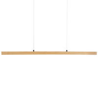 LED-HÄNGELEUCHTE Braun Stewarts - Braun, Holz (6/115/125cm) - Beliani