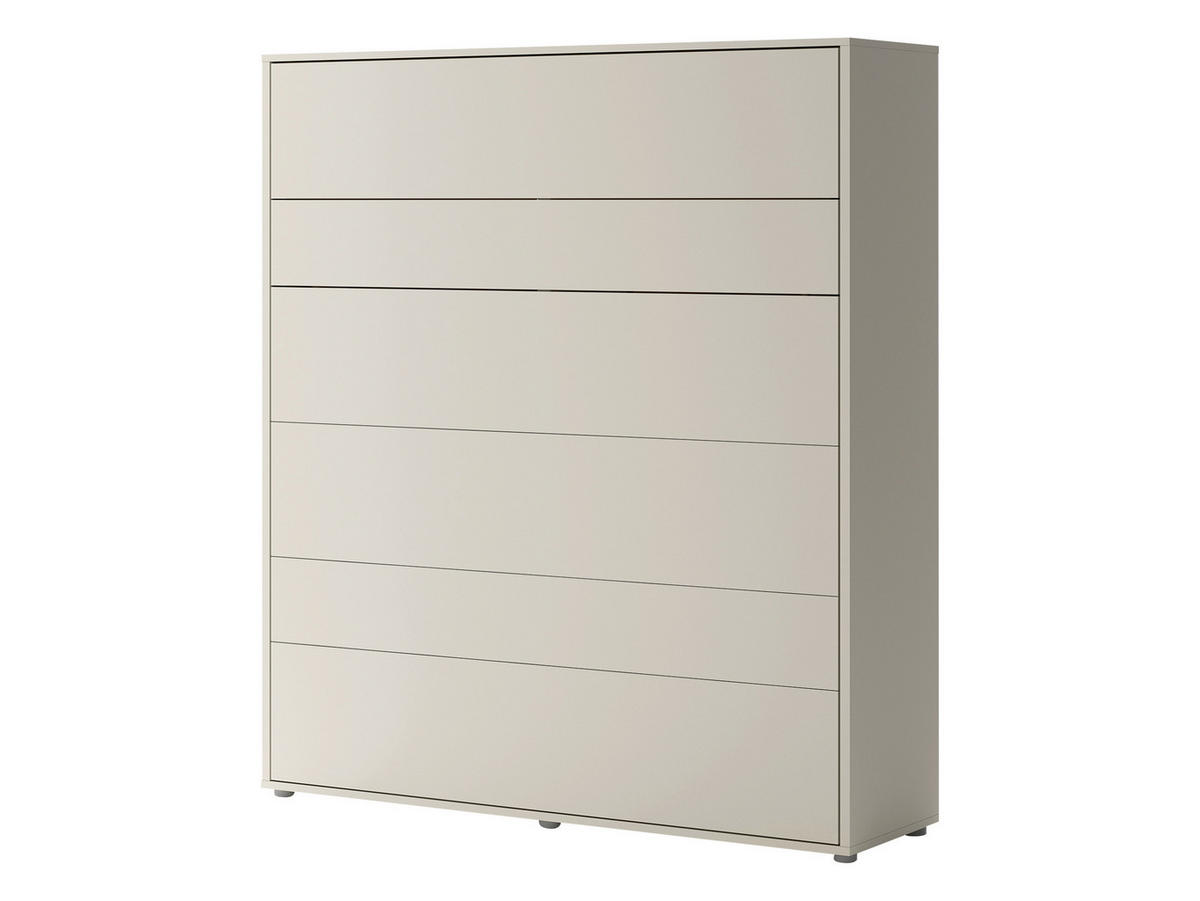 SCHRANKBETT Bed-Concept BC-13 180x200 mit zwei LED-Lampe - Kaschmir/Grau, Holz/Holzwerkstoff (180/200cm) - MIRJAN24