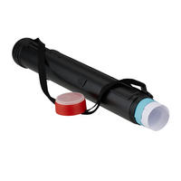 PLAGÁTOVÁ rúrka - čierna, plast (8.5/108/8.5cm) - Relaxdays