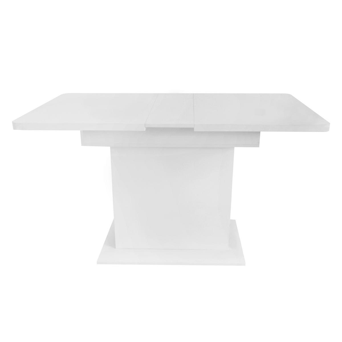 ESSTISCH Erweiterbar Weiß - Weiß, Holz (130/70/75cm) - Urban Meuble
