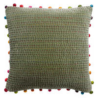 KISSEN Gastounet eisenkraut 45 x 45 cm - Mintgrün, Textil (45/45cm) - Vivaraise