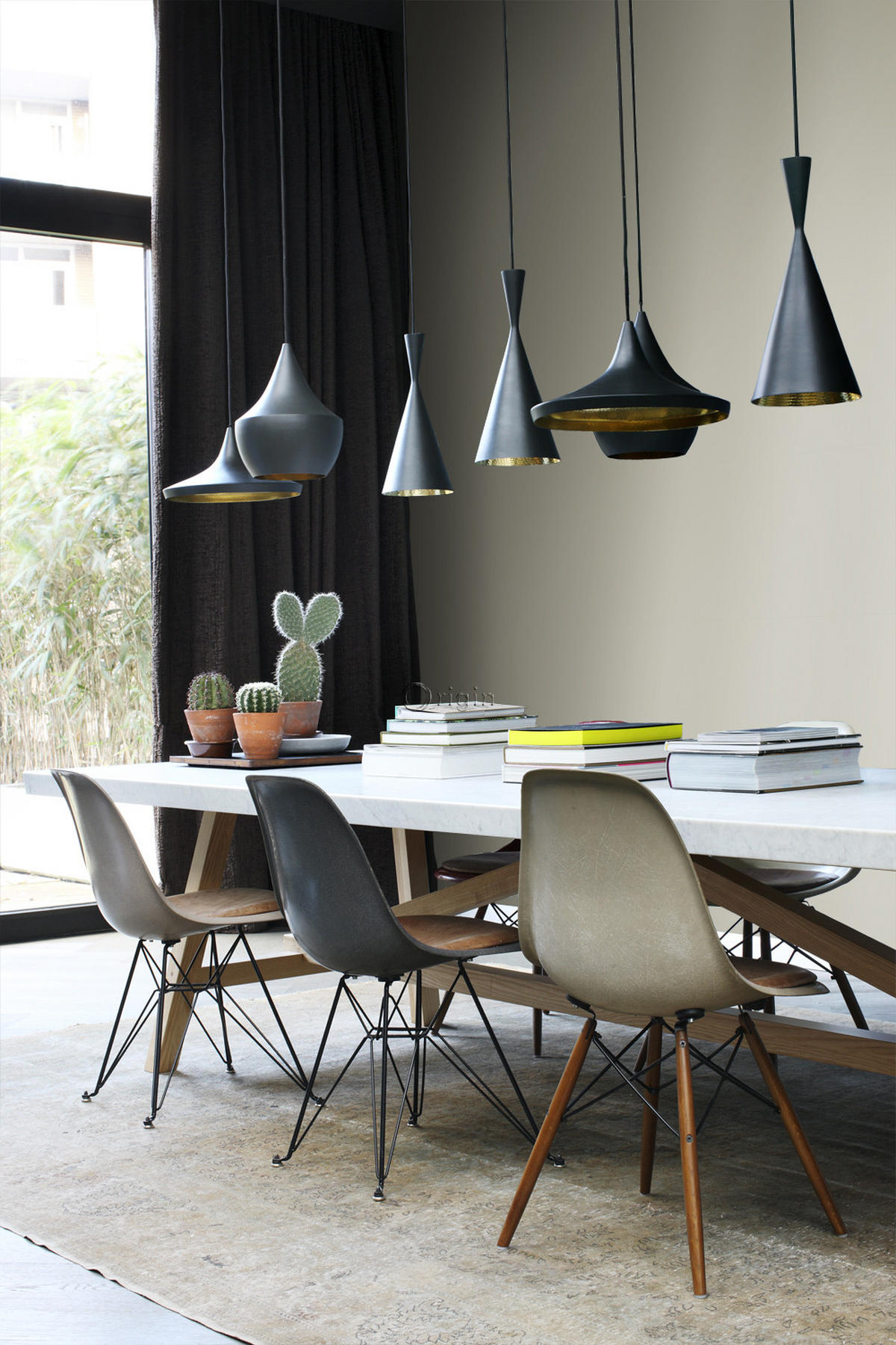 TAPETE Uni 53 cm x 10.05 m - Grau, Papier (53/1000cm) - Origin Wallcoverings