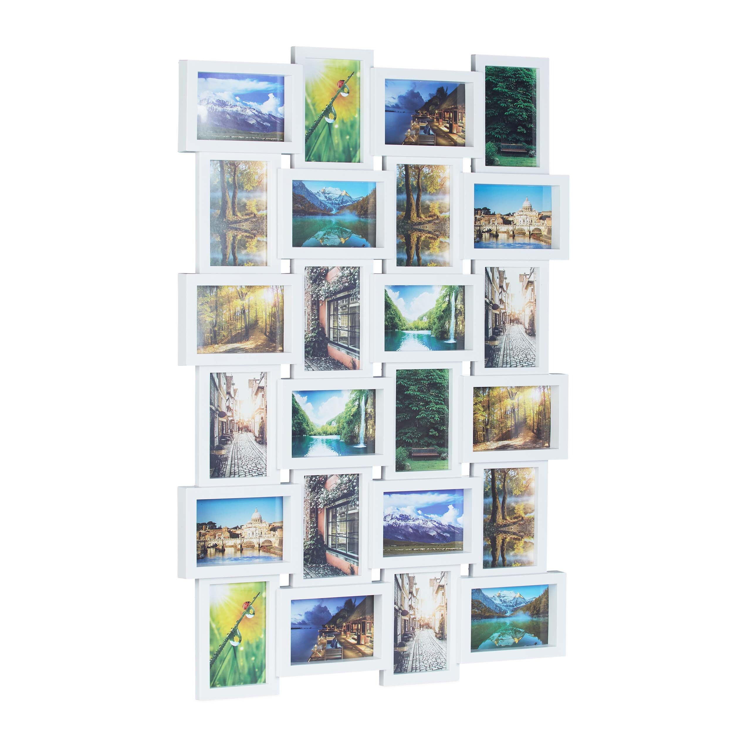 RAMĂ FOTO Albă pentru 24 fotografii 10x15 cm