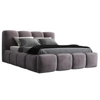POLSTERBETT DONA 90x200 Grau - Grau, Textil (90/200cm) - A&J MöbelLand