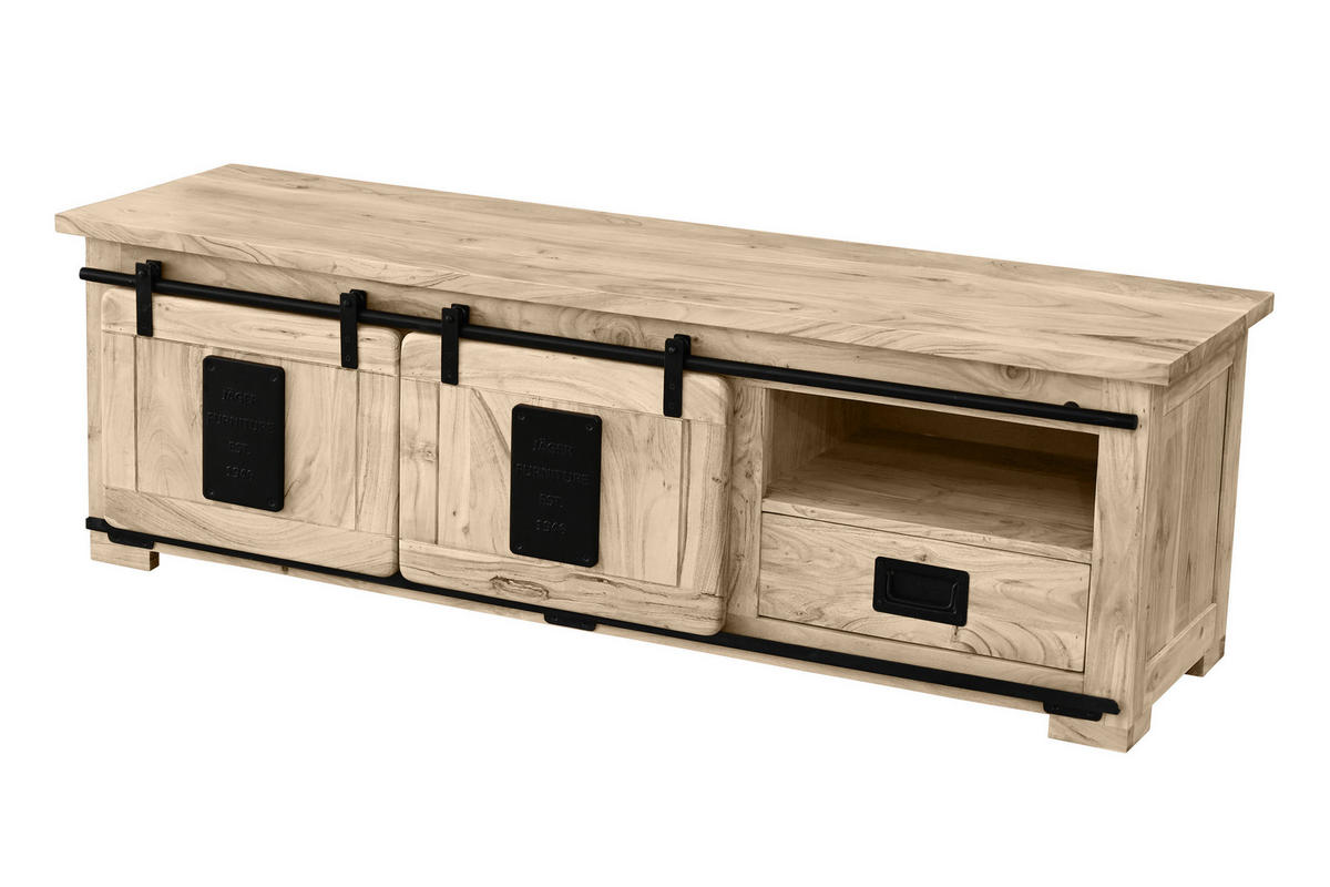 LOWBOARD LIBRO - Beige, Holz (160/50/45cm) - SAM