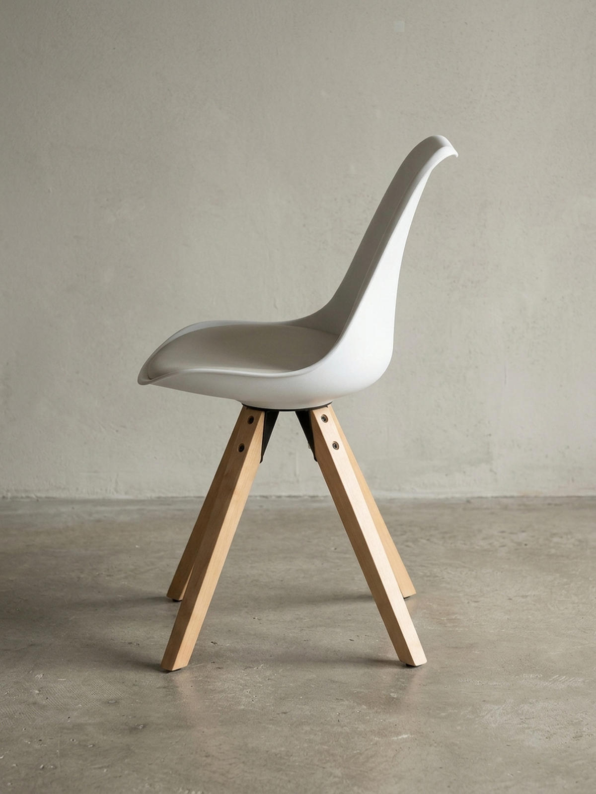 ESSZIMMERSTUHL 2er Set Kunstlederbezug mit Holzgestell Skandinavisch gepolstert, Weiß 49x52x87 cm - Beige/Weiß, Holz/Kunststoff (49/87/52cm) - KADIMA DESIGN