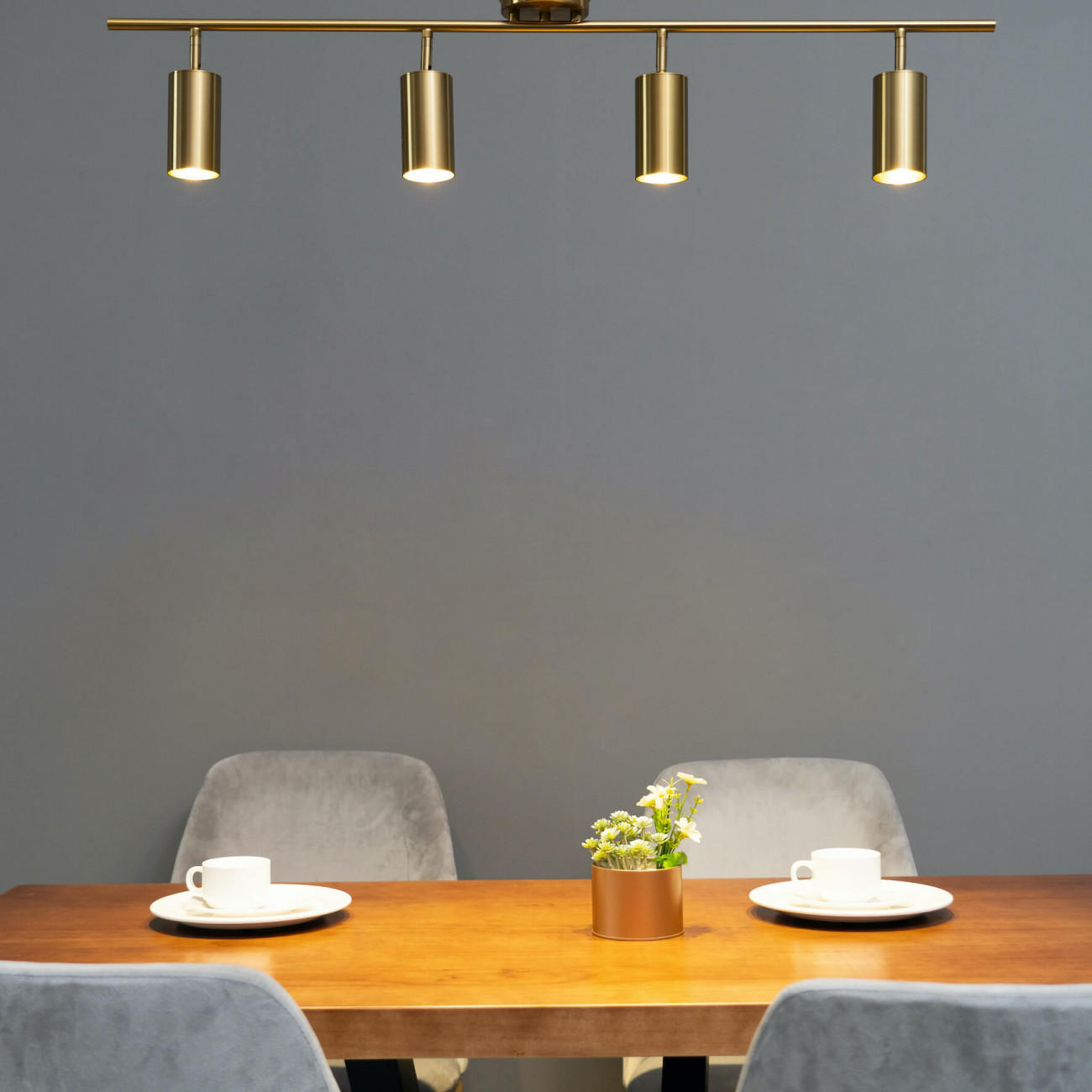 DECKENLEUCHTE Estrid, Gold / Messing, 20cm - Goldfarben, Metall (20/100/20cm) - KOSILUM