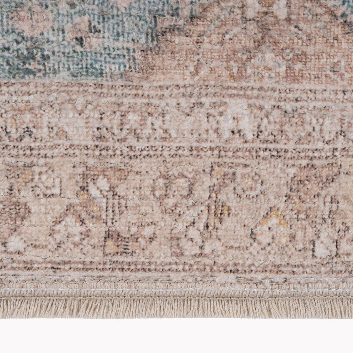 VINTAGE-TEPPICH Ishani Genevieve Beige - Beige, Textil (191/279cm) - Kukoon Rugs