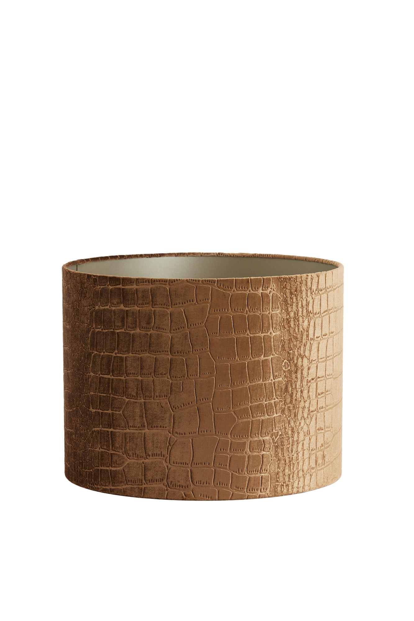 LAMPENSCHIRM Praya Braun Ø40/30 cm - Braun, Textil (40/40/30cm) - Light & Living