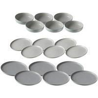 TELLER UND SCHALENSET Jasper mint 18er Set - Mintgrün, Keramik (1/1/1cm) - Ritzenhoff Breker