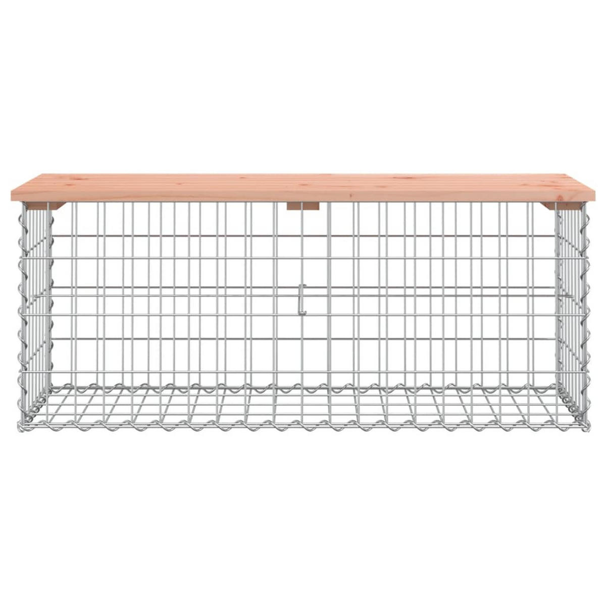 GARTENBANK Aus Gabionen 103/44/42 Cm Massivholz Douglasie - Braun, Holz (103/42/44cm) - vidaXL