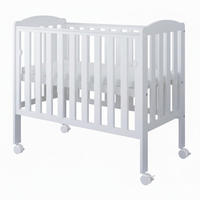 BEISTELLBETT Pino - Weiß, Holz (50/100cm) - kiki design