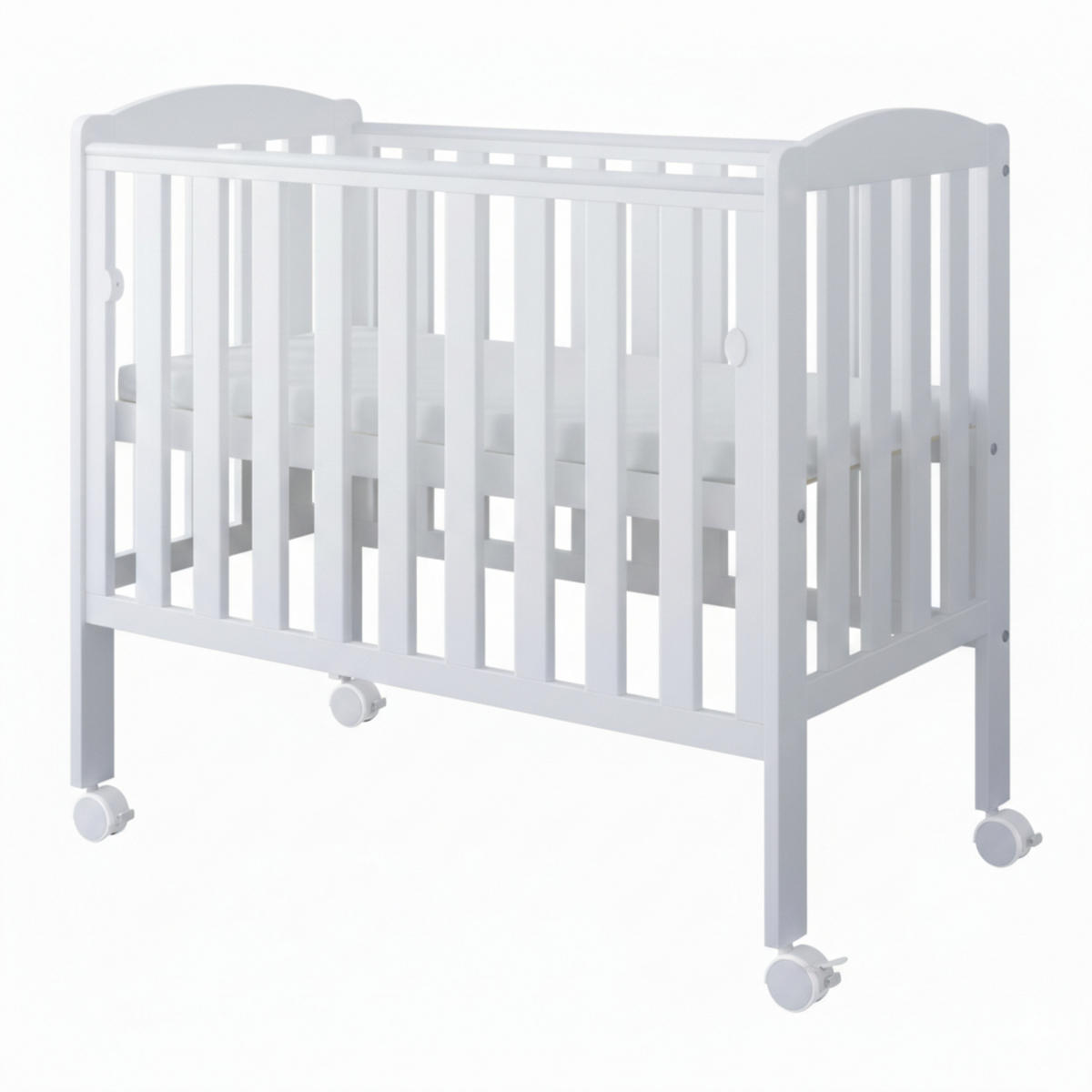 BEISTELLBETT Pino - Weiß, Holz (50/100cm) - kiki design