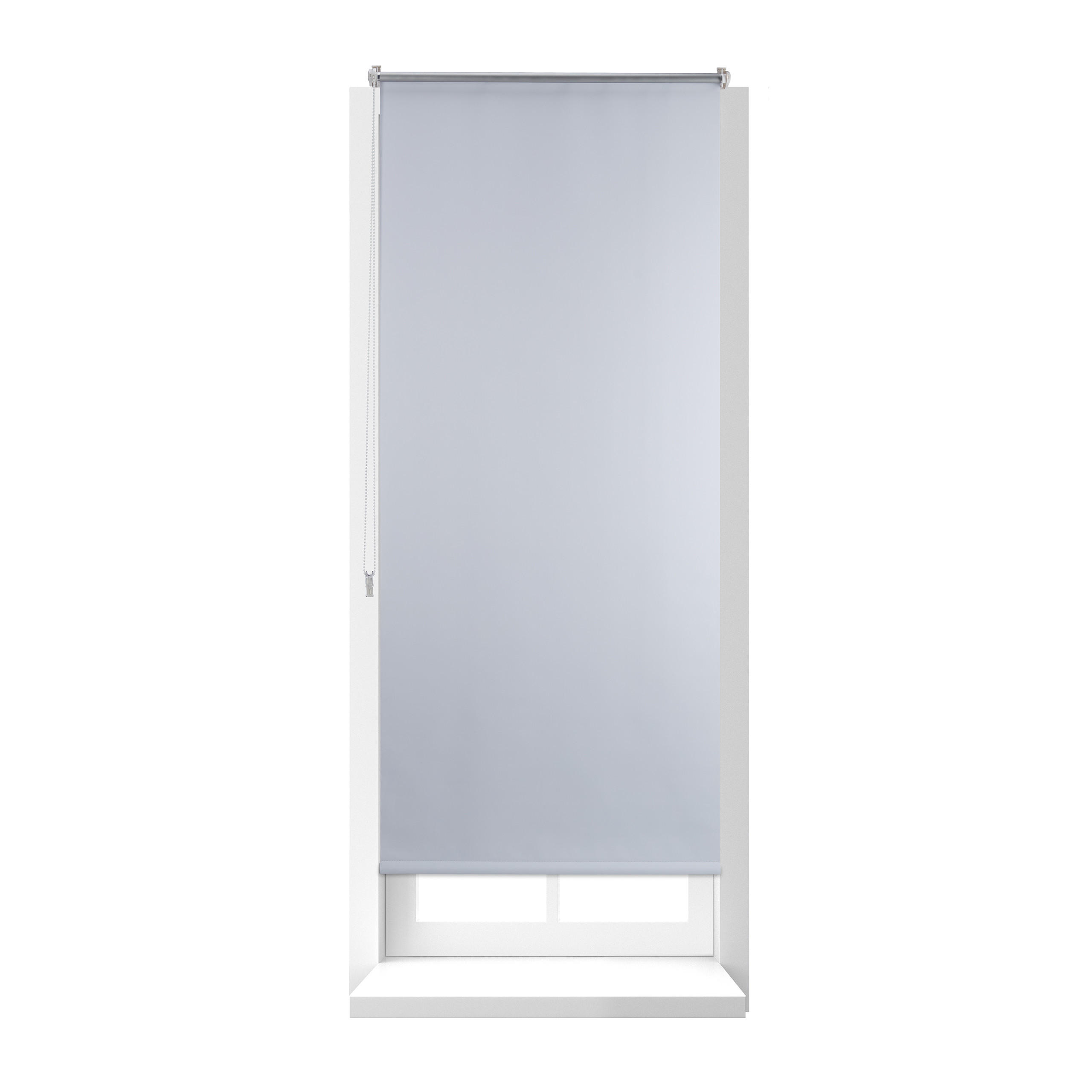 VERDUNKLUNGSROLLO - Weiß, Kunststoff/Textil (70/160/3.5cm) - Relaxdays