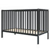 BABYBETT Anna, Mitwachsendes, Anthrazit - Anthrazit, Holz (60/120cm) - Premiers Moments