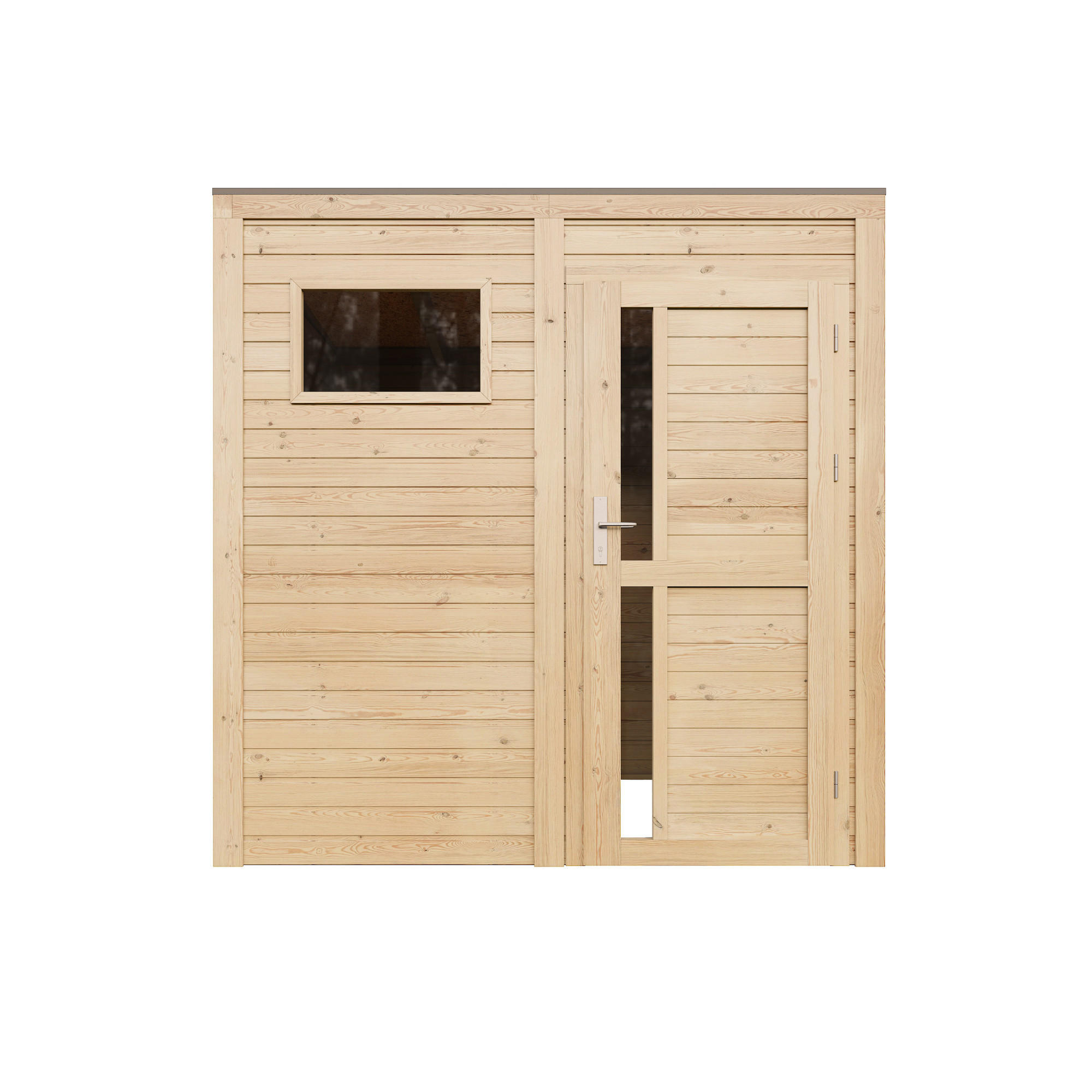 GARTENHAUS Holz 4,20 m² M325F1 - Naturfarben, Holz (208/210/202cm) - Timbela
