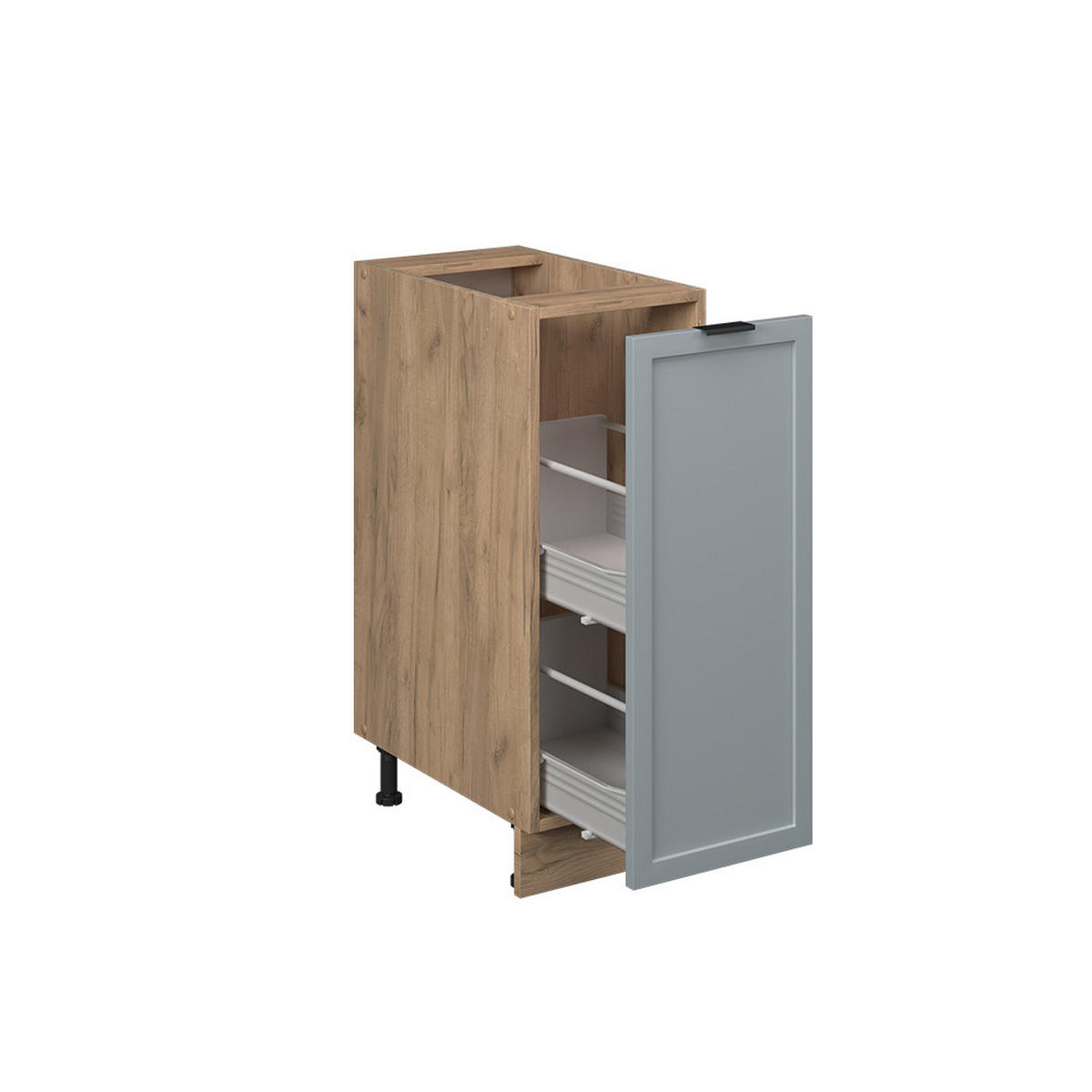 APOTHEKERSCHRANK Fame-Line Hellblau-grau 30 cm, AP Eiche - Honigeiche/Eiche Wotan, Holzwerkstoff (30/82/60cm) - Vicco