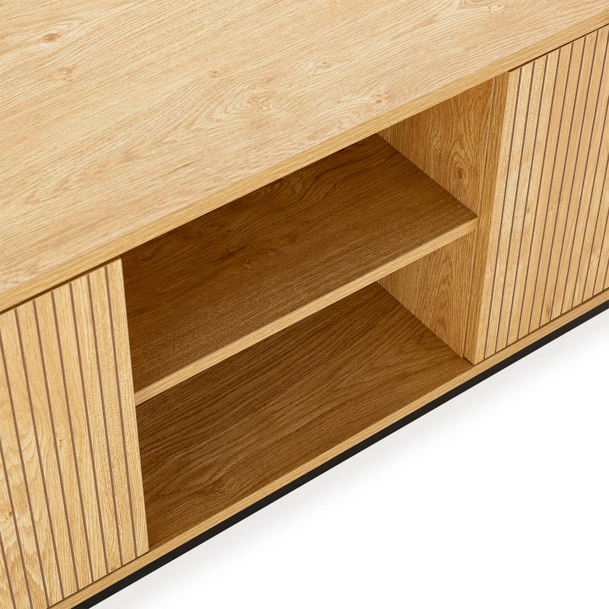 TV-ELEMENT Monica 3 türen in Eichenfarbe - Honigeiche, Holzwerkstoff (160/55/40cm) - VS Venta-stock
