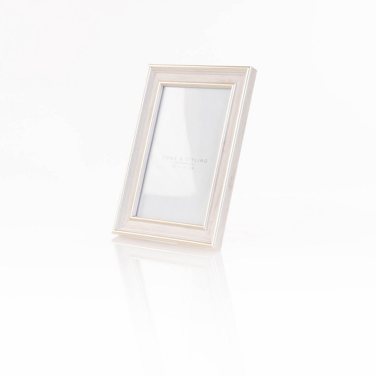 BILDERAHMEN Holzoptik Weiß 23,7/1,3/29 cm - Weiß, Kunststoff (13.7/18.7/1.3cm) - Home Styling Collection