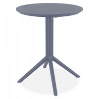 ESSTISCH grau 60x60x74 cm - Dunkelgrau/Grau, Naturmaterialien (60/60/74cm) - AlterEgo