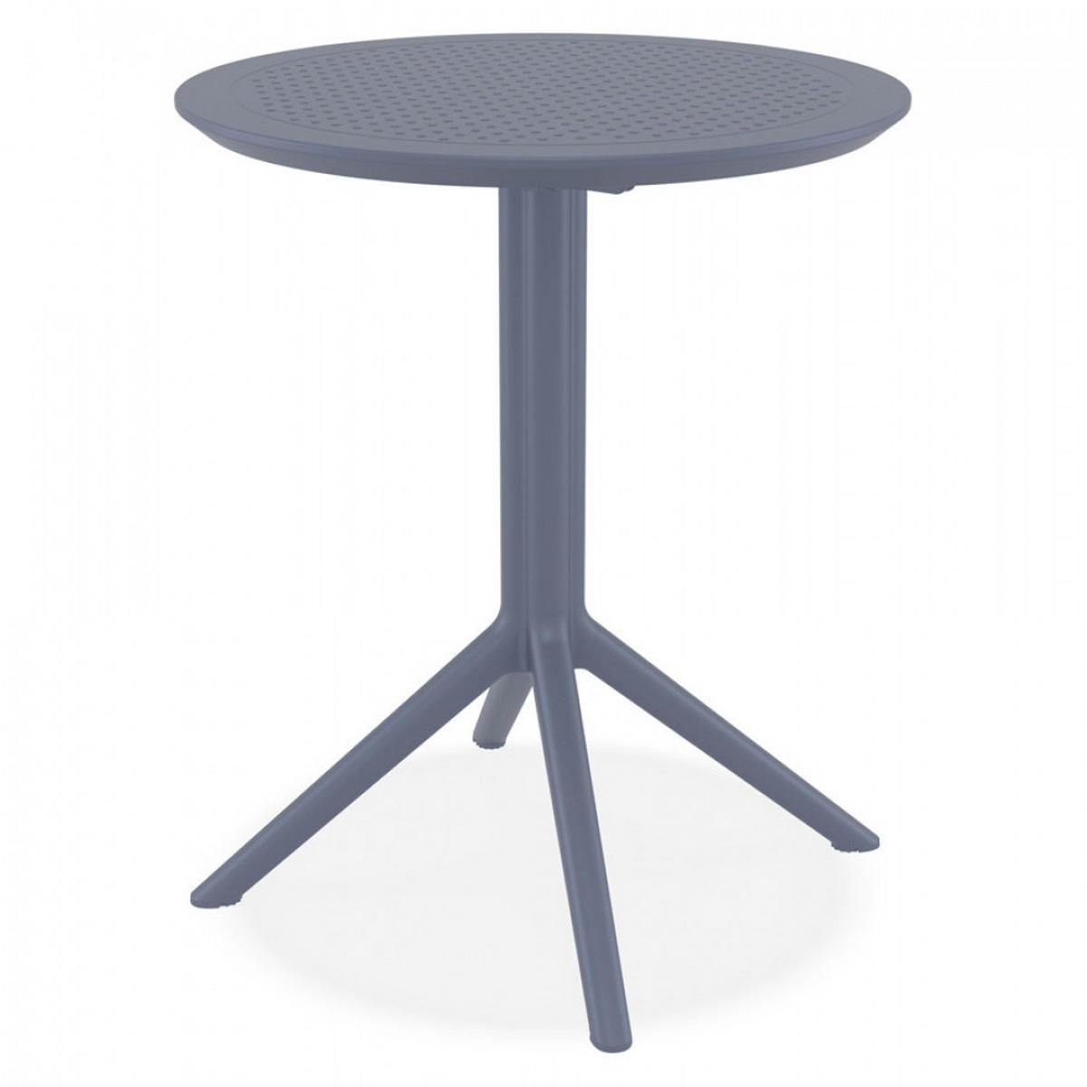 ESSTISCH grau 60x60x74 cm - Dunkelgrau/Grau, Naturmaterialien (60/60/74cm) - AlterEgo