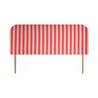 KOPFTEIL aus Samt, rot/rosa 160x97cm EDDIE - Rot, Textil (160/97/8cm) - RNT By Really Nice Things