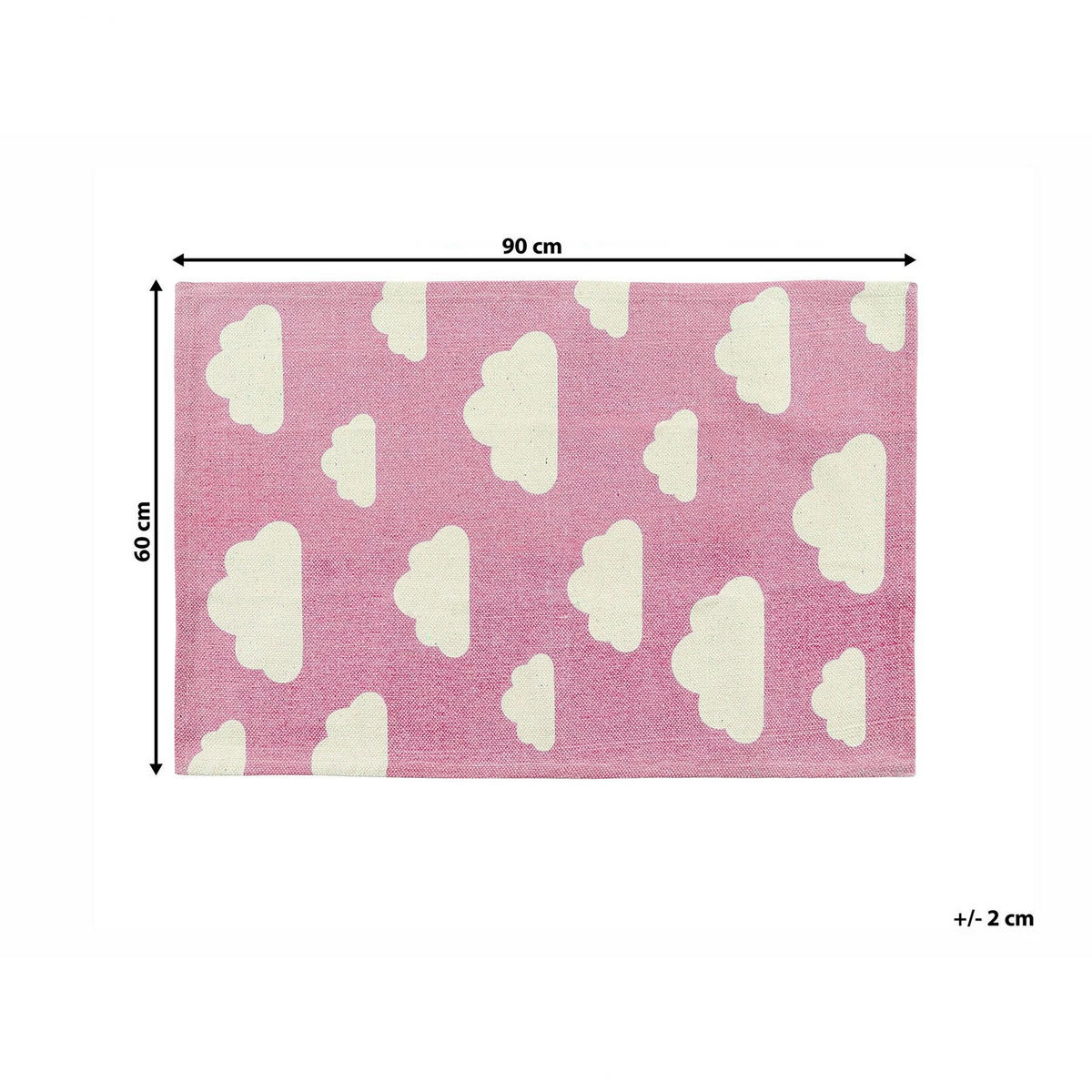 KINDERTEPPICH Gwalijar 90/60 cm - Pink, Textil (60/90cm) - Beliani