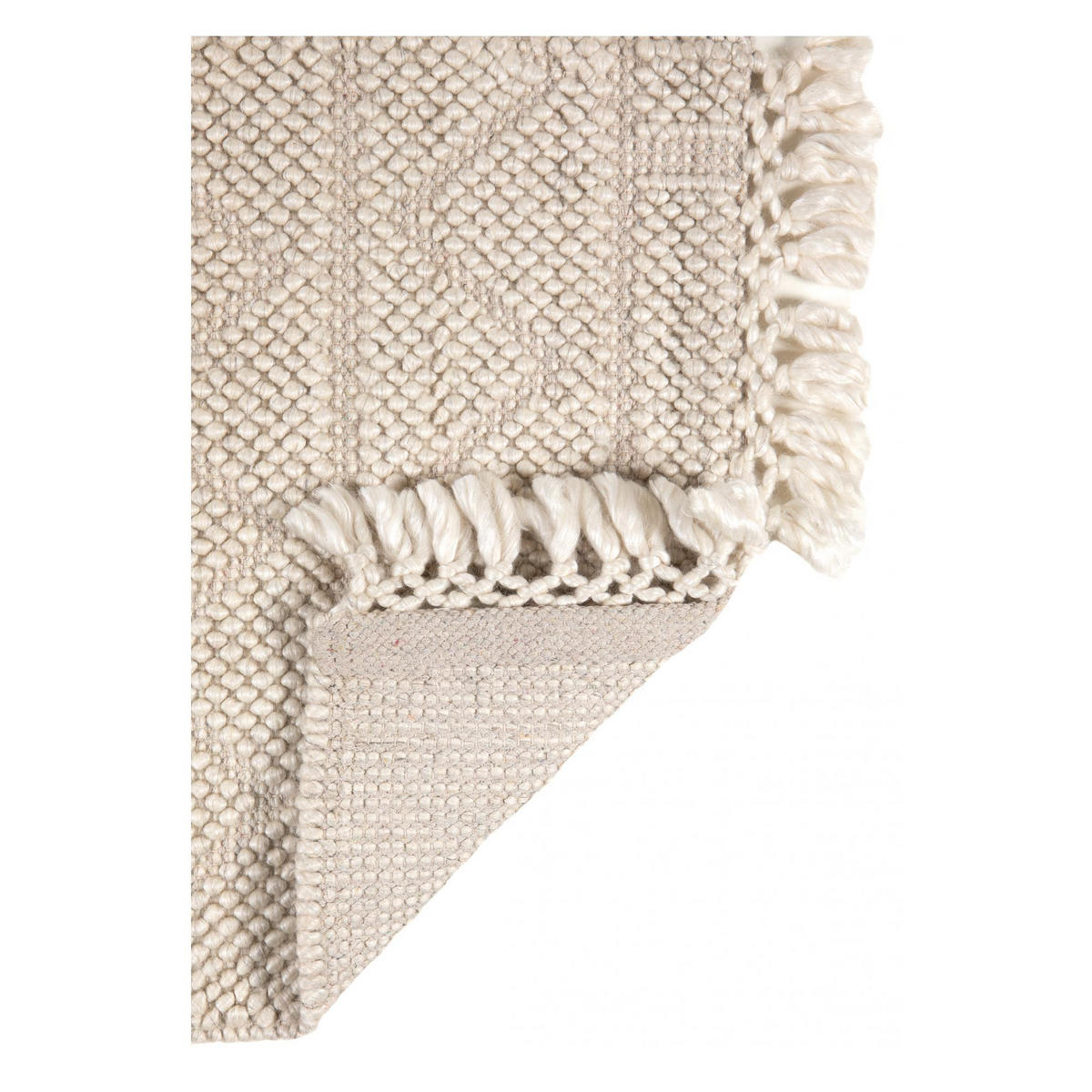 OUTDOOR-TEPPICH Soan schneeweiß 60 x 90 cm - Weiß, Textil (60/90cm) - Vivaraise