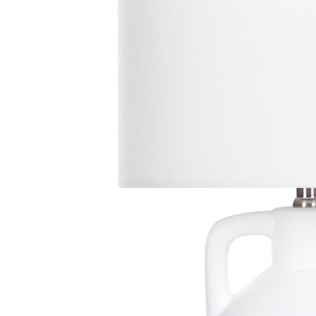 TISCHLAMPE Labrada 32/32/46 cm - Weiß, Keramik (32/32/46cm) - Beliani