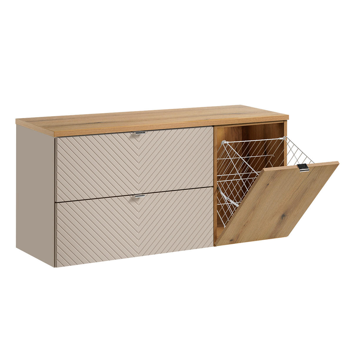 WASCHTISCHUNTERSCHRANK 120.4cm Manoa Kaschmir - Beige, Holzwerkstoff (120.4/59/40cm) - Petits-meubles
