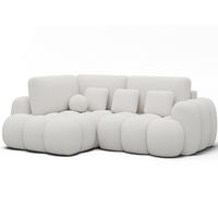 ECKSOFA COZION L-Form mit Schlaffunktion & Bettkasten – Modernes 3-Sitzer Sofa, HR-Kaltschaum, Wellenfederung, 267 × 165 cm - Champagner/Schwarz, Kunststoff (165/267cm) - Wohnideebilder