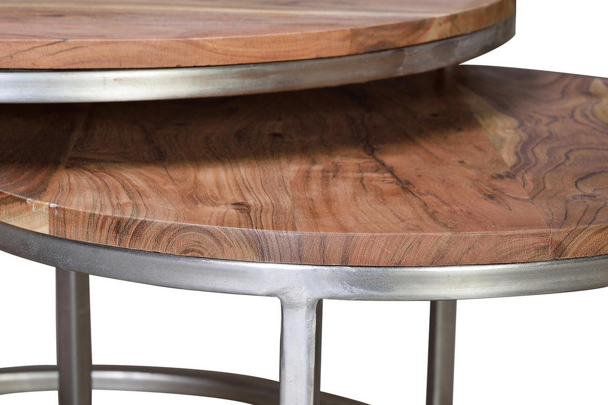 COUCHTISCH aus Mangoholz - Braun, Holz (70/70/46cm) - Giner y Colomer