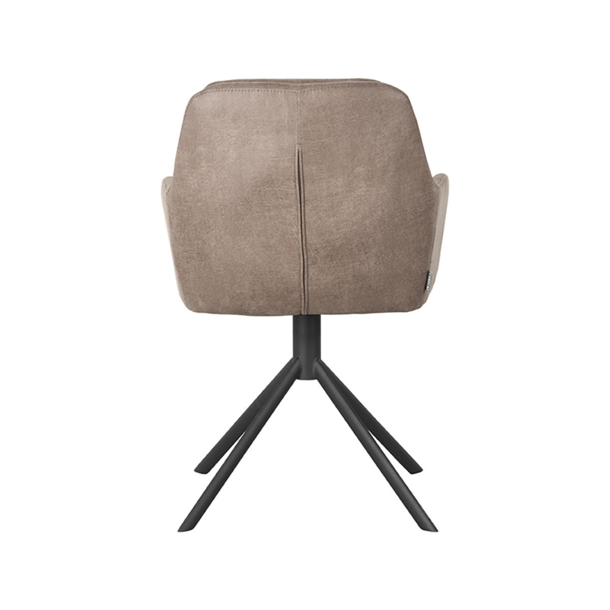 ESSZIMMERSTUHL Joy Taupe 63/58/83 cm 2er-Set - Taupe, Textil (58/83/63cm) - LABEL51