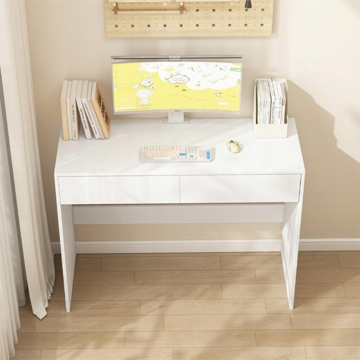 SCHREIBTISCH, weiß, 100/40/73,5 cm - Weiß, Holzwerkstoff (40/100/73.5cm)