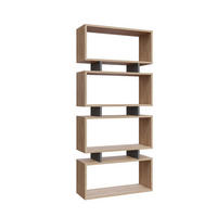 REGAL 4 Böden L72 cm - Langdon - Eiche Artisan/Grau, Holzwerkstoff (25/161/72cm) - Calicosy