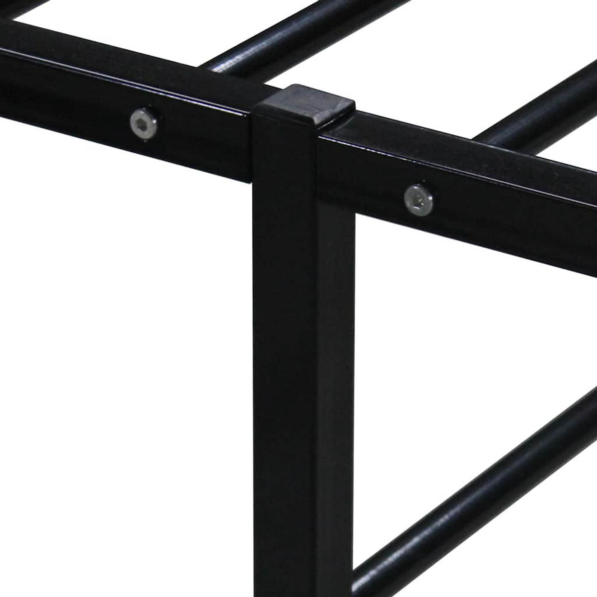 BETTGESTELL Schwarz Metall 160/200 Cm - Schwarz, Metall (160/200cm) - vidaXL