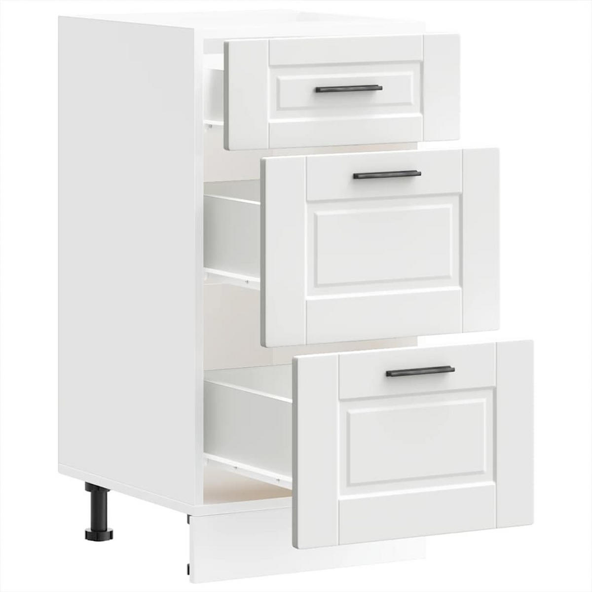 KÜCHENUNTERSCHRANK Porto Weiss Holzwerkstoff - Weiß, Holzwerkstoff (46/81.5/40cm) - vidaXL
