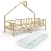 DOMEČKOVÁ POSTEL Noemi Přírodní dřevo - přírodní, dřevo (90/200cm) - VitaliSpa