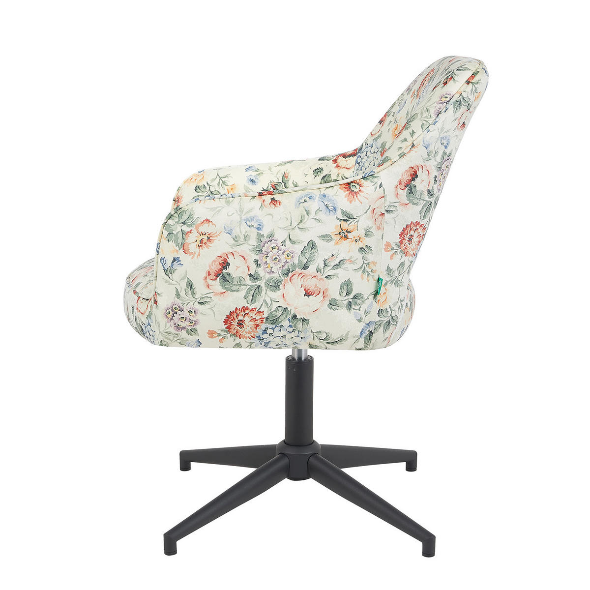 BÜROSTUHL Mika-Bryn 2er-Set - Multicolor/Schwarz, Textil/Metall (60/84/65cm) - DUBI Möbel