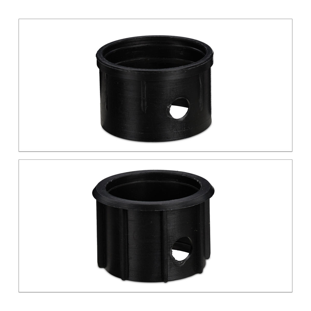 STOJALO za dežnike - črna, kovina/umetna masa (50/32cm) - Relaxdays