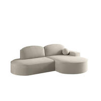 ECKSOFA Girona Mit Schlaffunktion - Beige, Holzwerkstoff/Textil (278/179cm) - Fun Möbel